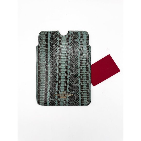 Valentino Garavani Reptile Embossed Leather iPad Mini Case - Picture 3 of 12